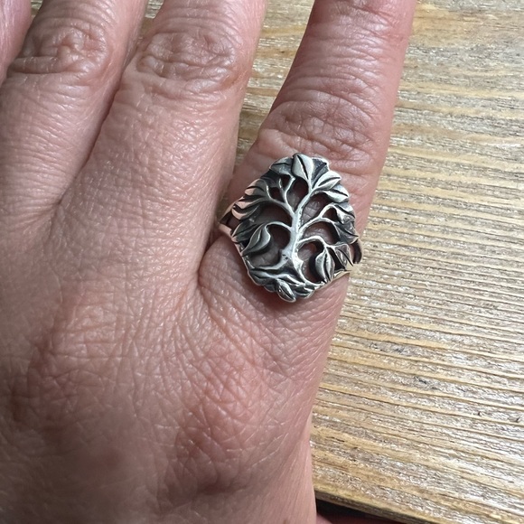 James Avery Jewelry - JAMES AVERY 60th Anniversary "Tree of Life" Sterling Silver Ring Retired